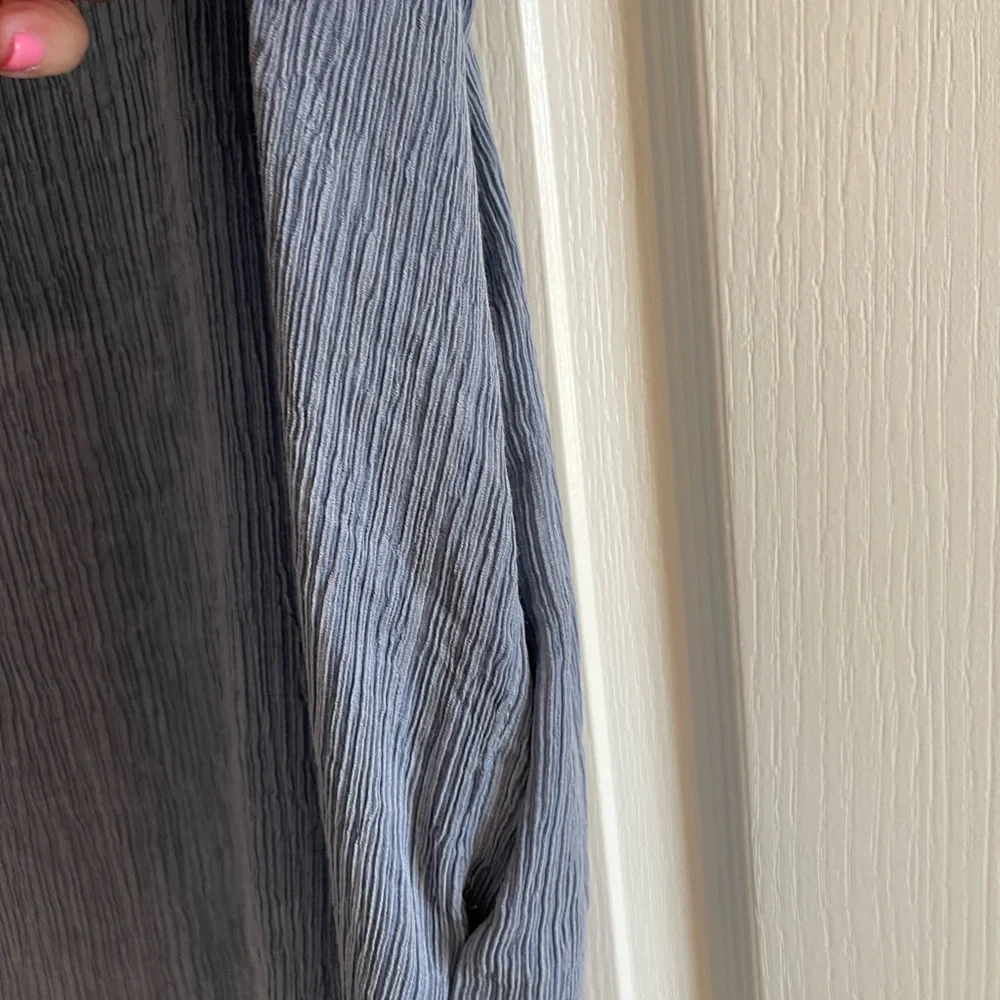 BluHeaven Blue/Gray Crepe Top - Picture 5 of 11
